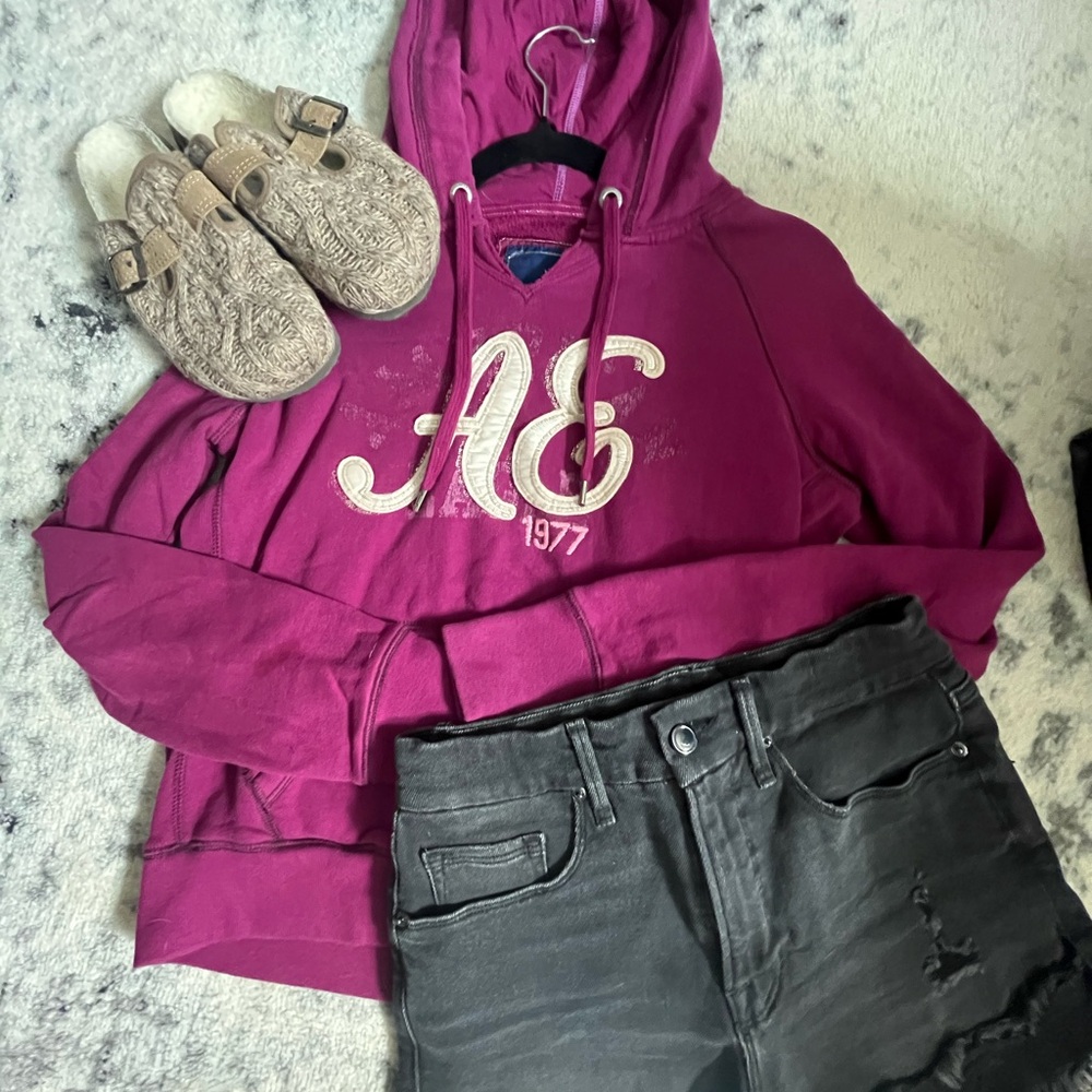 American Eagle Magenta Hoodie